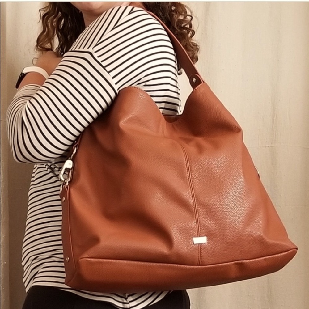 Thirty-One Rich Brown Hobo Bag